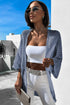 Hollow-out Knit Kimono Lightweight Cardigan